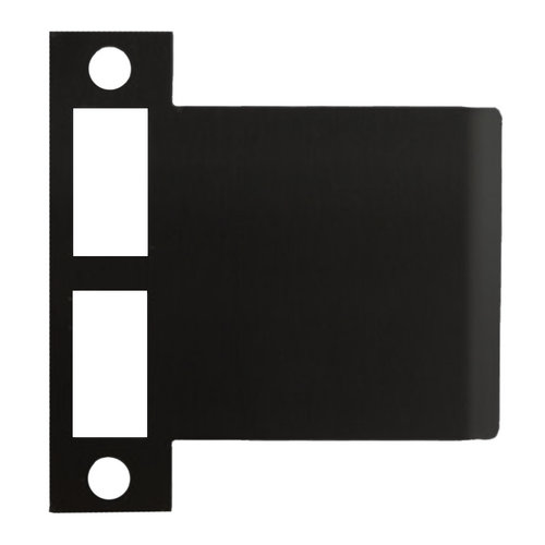 Don-Jo SMEST-115-622 Extended Lip ASA Strike 4-7/8in x 1-1/2in for Mortise Locks, 622/US19 Black