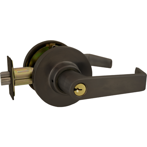 Marks Hardware 175F/10B-234 Storeroom Clutched Lever Lockset, Marks C Keyway, 6 Pin, Grade 2, Dark Bronze