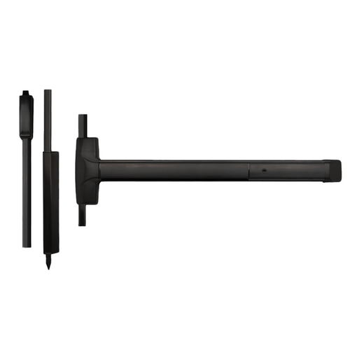 Detex H20-693-36X84 Advantex Wind Rated SVR Surface Vertical Rods Exit Device, 36in x 84in, Black