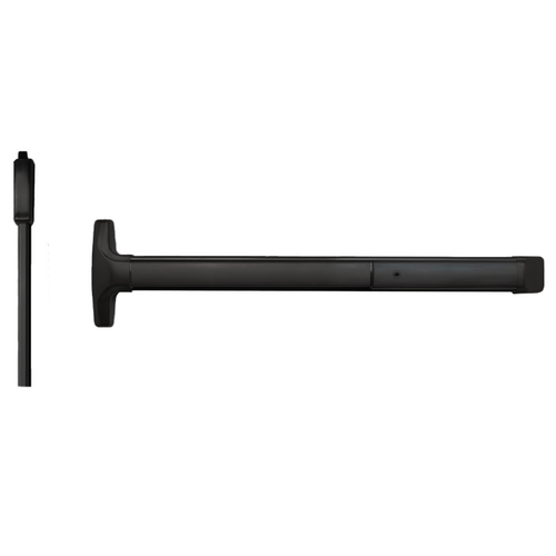 Detex H51-693-36X84 Advantex Wind Rated Narrow Stile SVR Vertical Rod Exit Device, 36in x 84in, Black