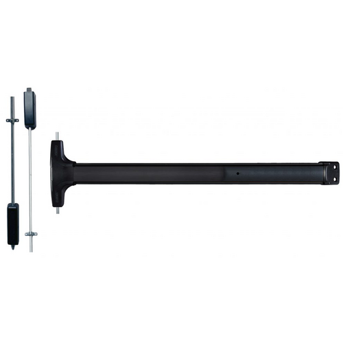 Detex V50NS-711-36X84 Value Series Narrow Stile SVR Surface Vertical Rods Exit Device 36in x 84in