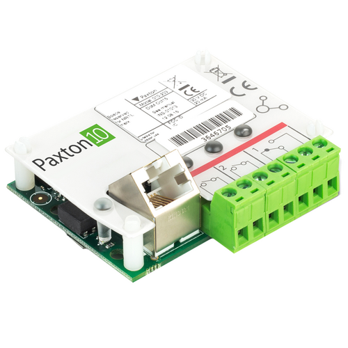 Paxton Access 010-203-US Paxton10 Alarm Connector with 2 Inputs, 1 Relay, Fault Finding LEDs, 30VDC