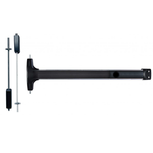 Detex HV50-CD-628-36X84 Value Series Wind Rated Cylinder Dogging SVR Surface Vertical Rods Exit Device