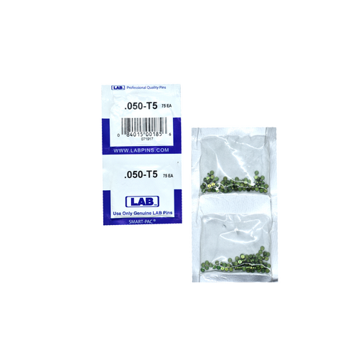 LAB 5050T-SP .050 Color-Coded Brass Alloy Top Pin, .115 Diameter, Smart Pack 150 Pins