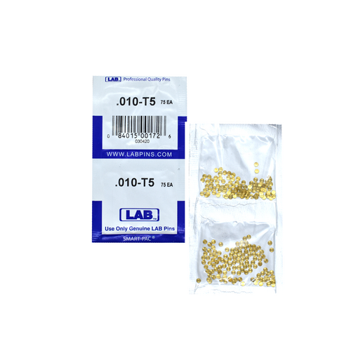 LAB 5010T-SP .010 Color-Coded Brass Alloy Top Pin, .115 Diameter, Smart Pack 150 Pins