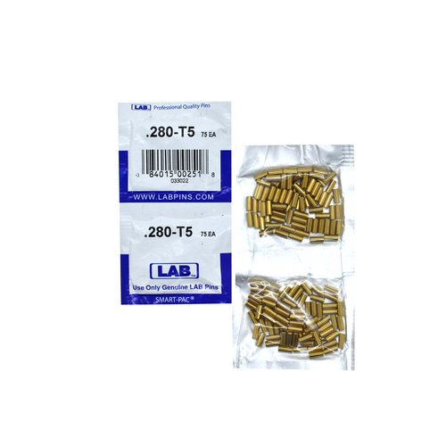 LAB 5280T-SP .280 Color-Coded Top Pin, Brass Alloy, .115 Dia, Crown .005, Smart Pack 150 Pins