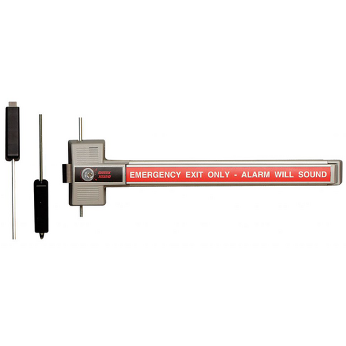 Detex HECL-230X-W-TDB Hurricane Weatherized Exit Alarm 3-Point Dead Bolt Panic Device for 36-48in Doors