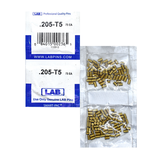 LAB 5205T-SP .205 Top Pin, Color-Coded Brass Alloy, .115