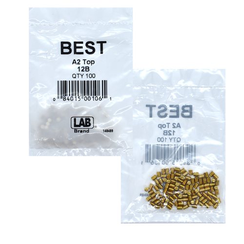 LAB BEST-12B-P1 Best A2 SFIC 12B Top Pin, Size .150, Brass, Polybag of 100 Pins