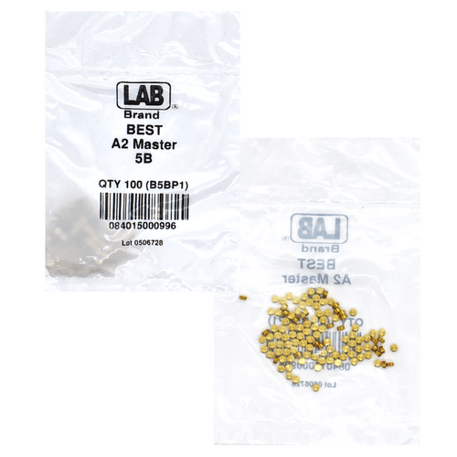 LAB BEST-5B-P1 Best A2 SFIC 5B Top Pin, .062 Size, .108 Dia, Brass, 100 Pins