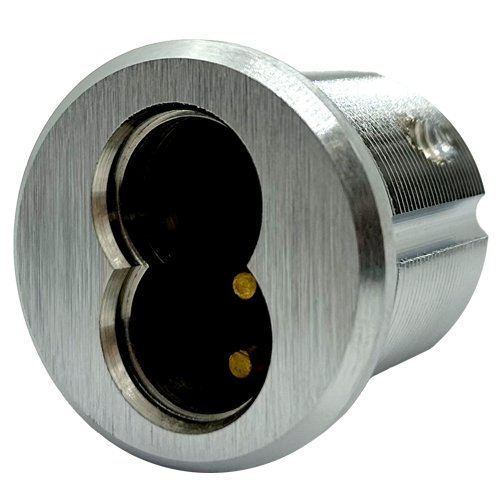 GMS ICM6-26DAR 6 Pin Small Format Best Interchangeable Core Mortise Cylinder Housing with Adams Rite Cam Satin Chrome Finish
