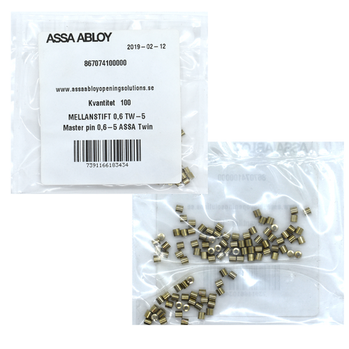 Assa Abloy 867074 Master Pin 5 100/Bag