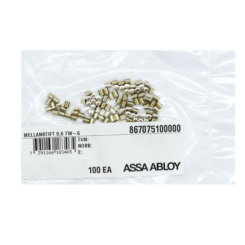 Assa Abloy 867075 Master Pin 6 100/Bag