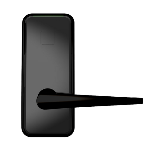 Dormakaba MN002-ETKB-TKB-1100R Saffire LX-I RFID Lockset, 3-Hour Fire Rated, Troy Lever, Black Finish