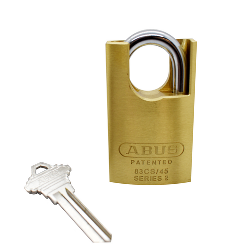 Abus 83CS/45-300-OB Schlage Shrouded Brass Padlock 1-3/4in Wide, C Keyway, 5/16in Shackle