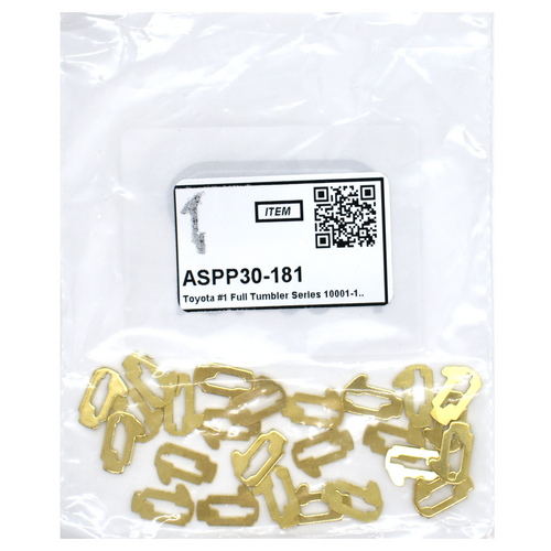 Auto Security P30-181 Toyota 1 Full Tumbler Series 10001-15000 25/Pack