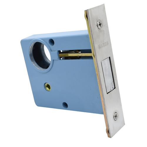 Marks Hardware 3/32D Deadlock Mortise Body, 2-3/4in Backset, 1-1/16in x 4-5/8in, Stainless Steel