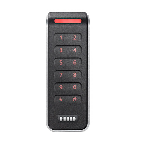 HID 20KNKS-00-000000 Signo Narrow Stile Keypad Reader, 12 Key, Prox Bluetooth, Black/Silver