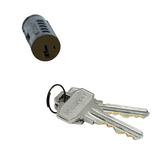 Kwikset 85172-001 (BLACK) SC1 SmartKey Cylinder for Knob/Lever, Half Round, Venetian Bronze