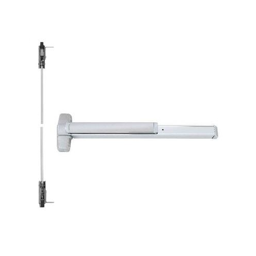 Von Duprin 3547A-EO-626-48 Narrow Stile CVR Concealed Vertical Rod Exit Device, 48in x 84in, Satin Chrome