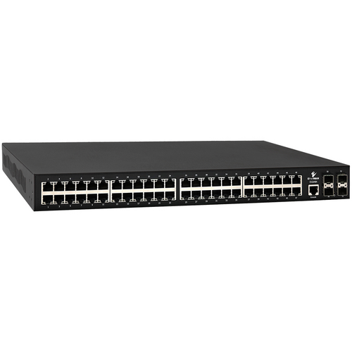 EtherWAN EX26484-920 48-Port Gigabit PoE Managed Switch with 4 SFP+ Ports, 860W Power Budget