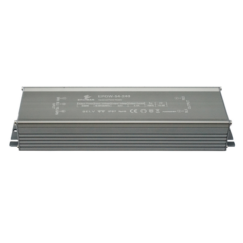 EtherWAN EPOW-54-240 Hardened NEMA TS2 Power Supply 54V 240W, Supports 802.3BT PoE Switches