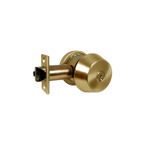 Marks Hardware 145M/3 Marks C Keyway Double Cylinder Gate Lock, 6 Pin, 2-3/4in Backset, Bright Brass