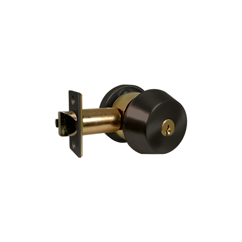 Marks Hardware 145M/10B Marks C Keyway Double Cylinder Gate Lock, 6 Pin, 2-3/4in Backset, Dark Bronze