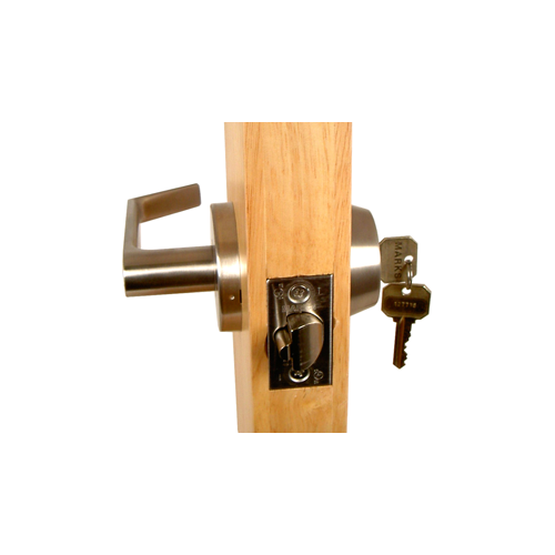 Marks Hardware 145KL/10B Marks C Keyway Single Cylinder Gate Lock, 6 Pin, 2-3/4in Backset, Dark Bronze