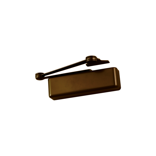 LCN 4041-CYLDEL-SCUSH-DKBRZ Heavy Duty Door Closer, Cast Iron, Delay Action, ADA Adjustable, Dark Bronze