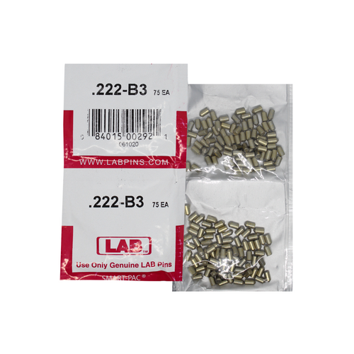 LAB 222B .222 Color-Coded Bottom Pin, Brass Alloy, .115
