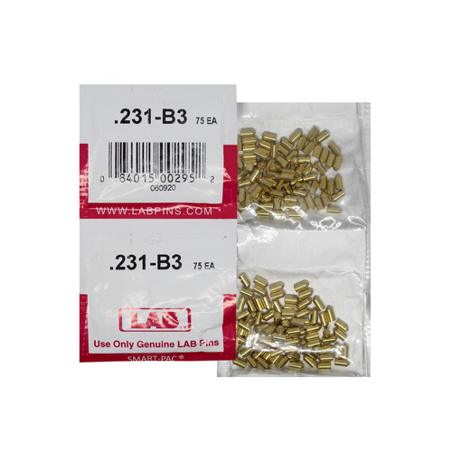 LAB 231B .231 Color-Coded Brass Bottom Pin, .115
