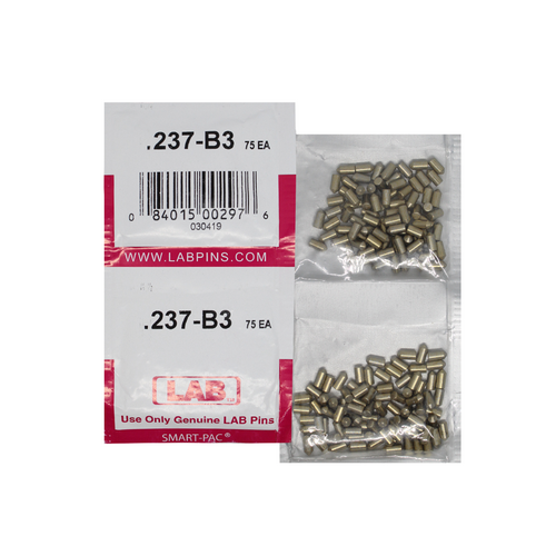 LAB 237B .237 Brass Bottom Pin, Color-Coded, .115