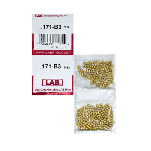 LAB 171B .171 Color-Coded Brass Bottom Pin, .115 Diameter, Smart Pack 150 Pins