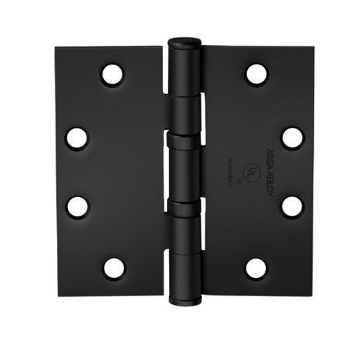 McKinney TA2714 4.5 X 4.5 BSP 5-Knuckle Hinge, Standard Weight, 4.5in x 4.5in, Black Suede Powder Coat