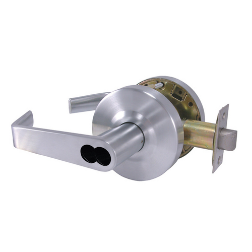 Design Hardware X-82IC-F-26D-LC X Series Heavy Duty IC Cylindrical Lock with Flat Lever LC, 626 Satin Chrome