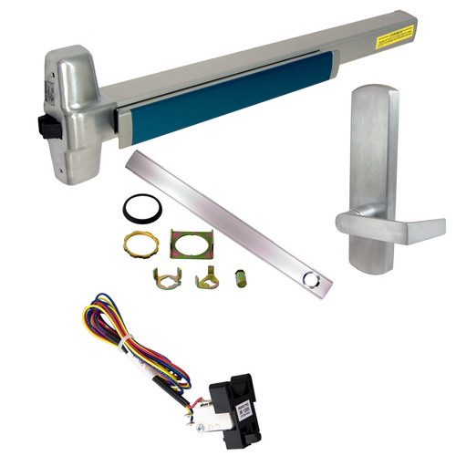 Von Duprin CD-RX-98L-DT-630-36-RHR 06 Cylinder Dogging RX Rim Exit Device with Dummy Lever Trim, Grade 1, Satin SS