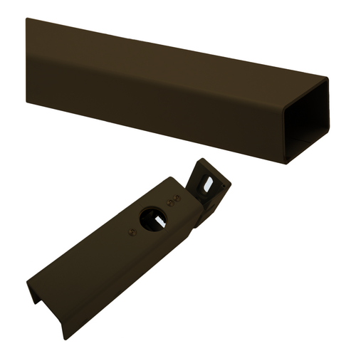 Von Duprin KR4954-695-8FT-6IN KIT - 8ft 6in Key Removable Steel Mullion, Prepped for Two 299 Strikes