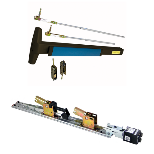 Von Duprin QELA-3347A-EO-710-36 KIT - QEL Narrow Stile Concealed Vertical Rod Exit Device, 36in-100in, Grade 1