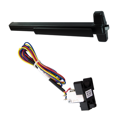 Von Duprin RX-99EO-711-48 KIT - RX Rim Exit Device, Exit Only No Trim, 48in, Hex Dogging, Grade 1, Black