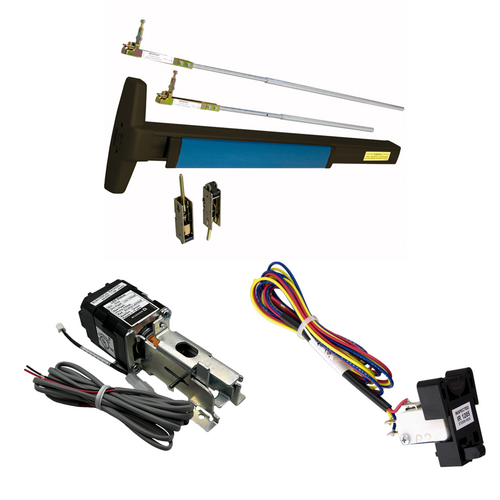 Von Duprin RX-QELA-3347A-EO-710-36 RX Request to Exit Switch QEL Narrow Stile Concealed Vertical Rod Exit Device