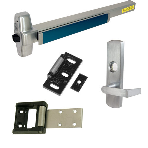 Von Duprin 98L-626-36-RHR 06 264 KIT - Rim Exit Device 996L-06 Lever Trim, RHR, 36in, Hex Dogging, Grade 1, Satin Chrome