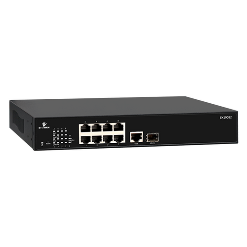 EtherWAN EX19082 Smart Managed 10-Port Gigabit PoE Ethernet Switch (8+2)