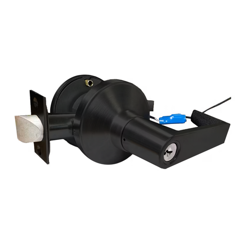 Command CL190-HD-EU-L6-622-SC Grade 1 Motorized Electrified Bent Lever, Fail Safe, Schlage C Keyway, Matte Black