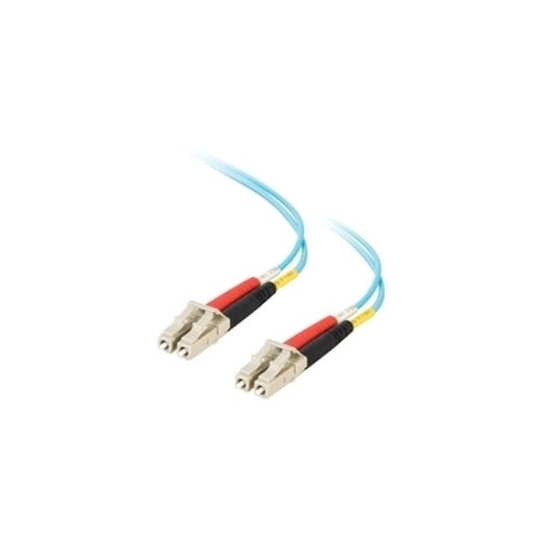 Ortronics 852-LL2-003 1m LC to LC OM3 10GB Duplex Fiber Optic Cable, 50m, PVC, Aqua