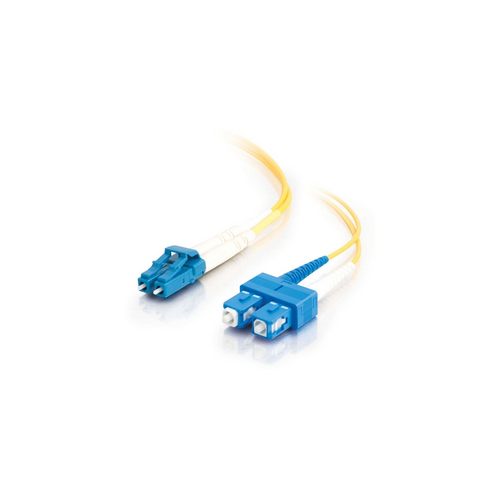Ortronics 810-L47-006 2m LC-SC Fiber Optic Jumper Cable, 9/125 OS2 Duplex, PVC, Yellow