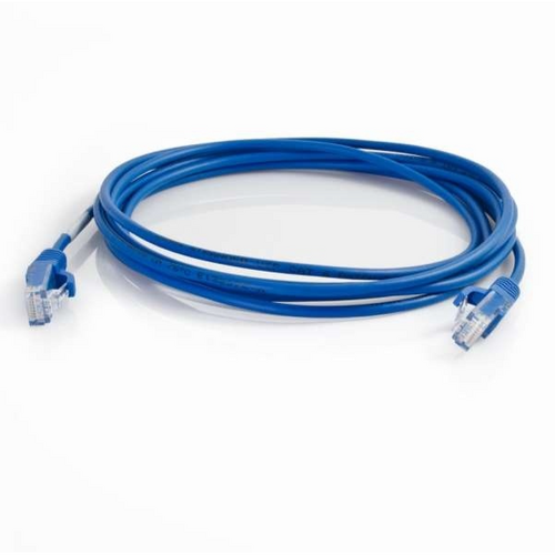 Ortronics 576-RD10-010 10ft Q-Series 28AWG Category 6 Patch Cable, Booted, Blue