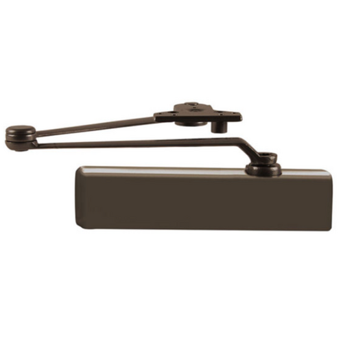 LCN 1461-SHCUSH-DKBRZ Medium Duty Door Closer, Cast Iron, ADA Adjustable, Dark Bronze, Grade 1