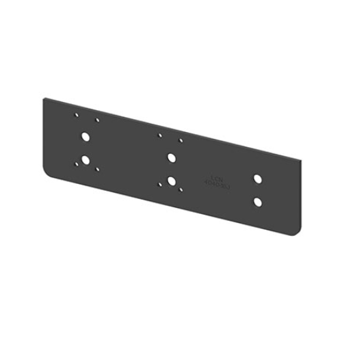 LCN 4040XP-18TJ-GLBLK 4040XP Series Drop Plate, Top Jamb, 693/GLBLK Gloss Black Powder Coat