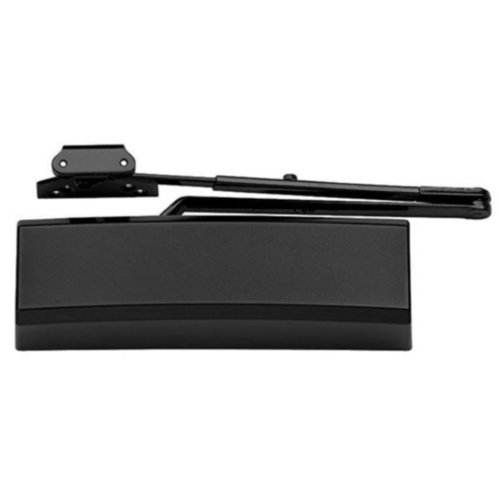 LCN 4050A-RW/PA-GLBLK Heavy Duty Surface Mount Closer, Adjustable Spring, Gloss Black, Grade 1